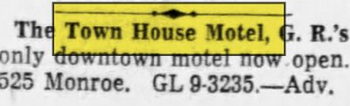 Town House Motel - Mar 31 1960 Opening Ad (newer photo)